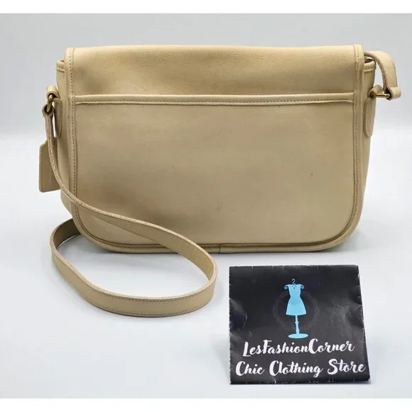 Vintage Coach Women's Bone Leather City Bag 9790 Crossbody Shoulder Bag 2419 - Picture 6 of 13